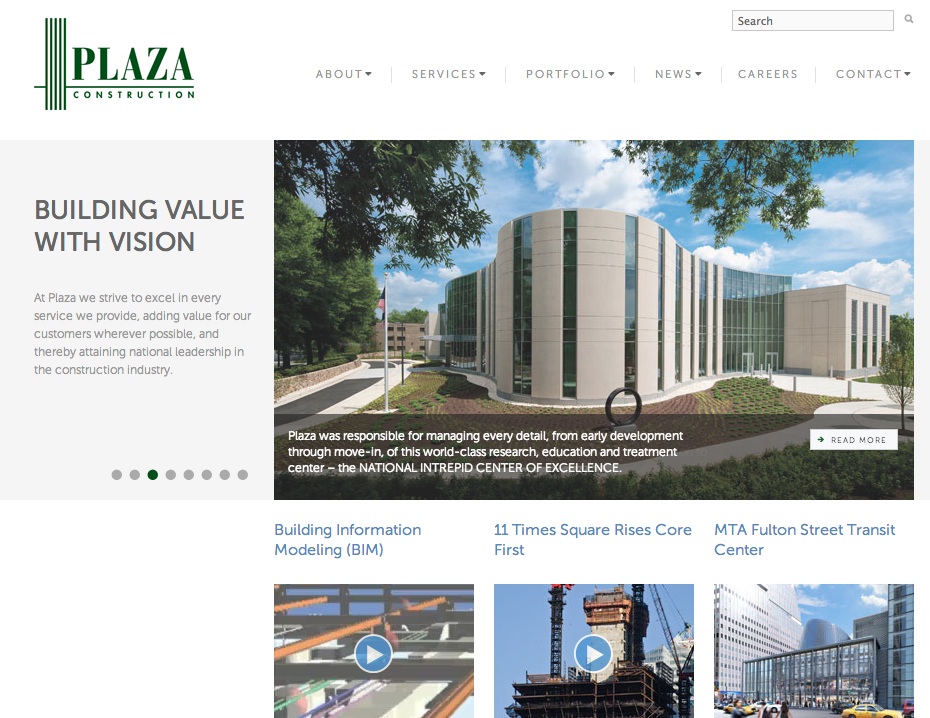 plaza construction website