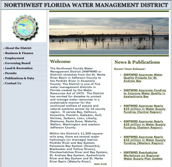 northwest florida water management