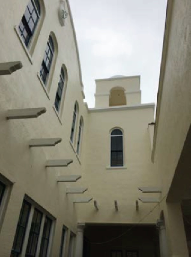 courtyard after renovation