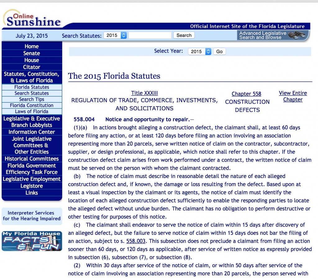 Notice and opportunity to cure statute amendments to go into effect Oct