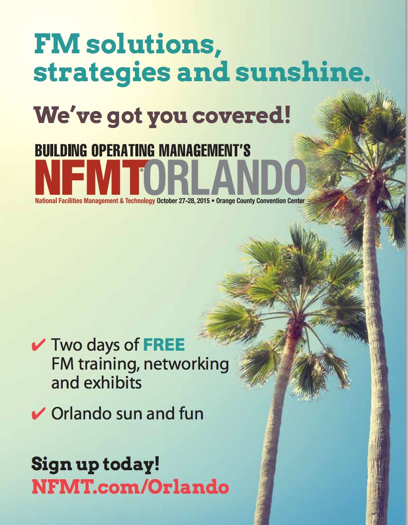 NFMTOrlando: Free for facilities managers