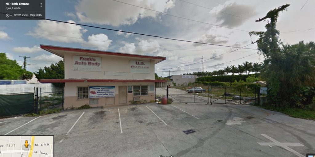 The site today -- a body shop (Google maps)