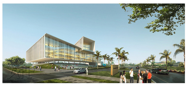 A rendering of the proposed FIU engineering building to be built on the site of the current YouthFair
