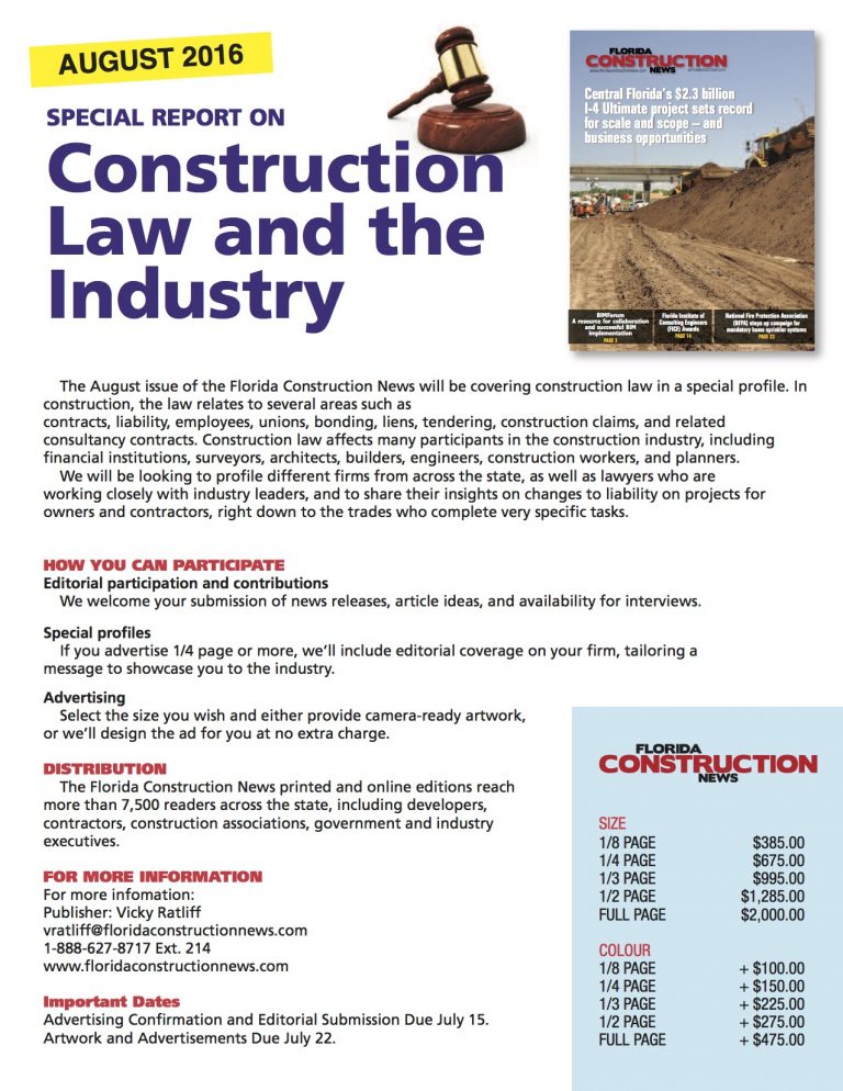 Special report: Construction Law and the Industry
