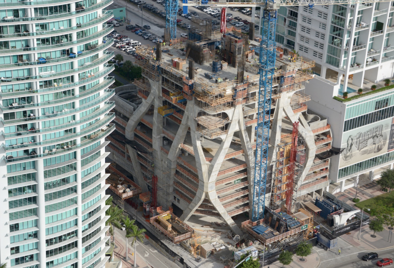 1000 Museum takes shape on Miami condo skyline