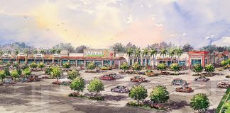 Rendering of Konover South's new Landstar Marketplace in Orlando, to be anchored by Walmart Neighborhood Market