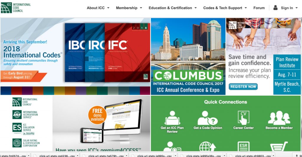 ICC website