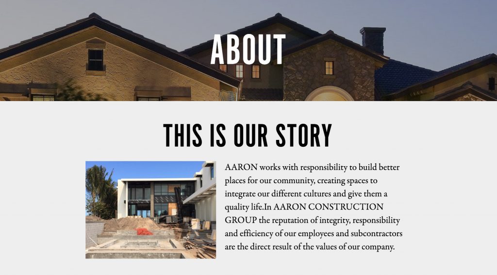 aaron construction group