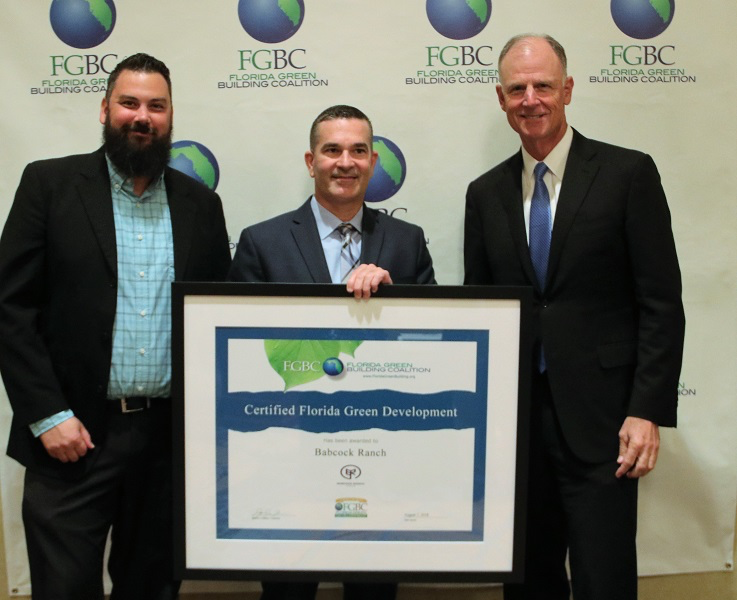 FGBC presents ‘Florida Green’ certification to Babcock Ranch