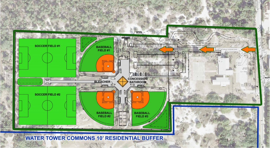 site plan water tower commons