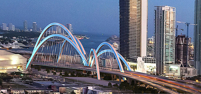 Years of controversy, years of congestion: I-395 Miami bridge/highway project gets under-way ...