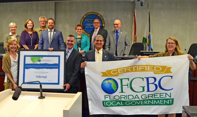 Hollywood designated ‘Florida Green’ city by Florida Green Building Coalition