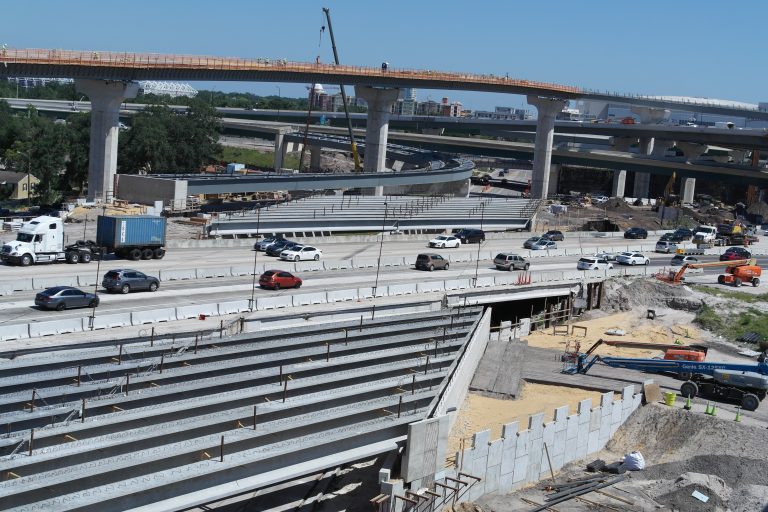 I-4 Ultimate project takes shape as last tub girder segment set at downtown Orlando internchange