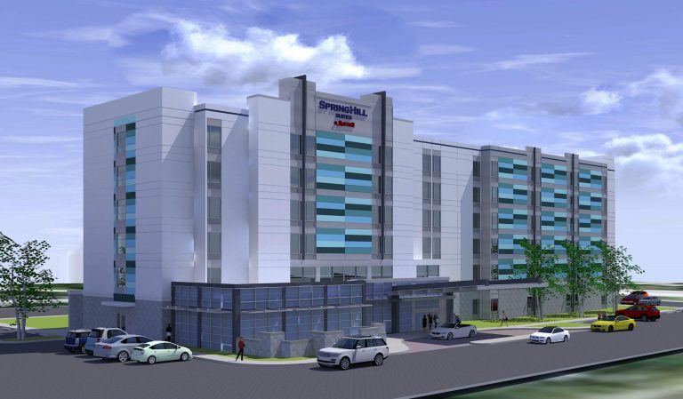 Lakeland SpringHill Suites reaches topping off milestone