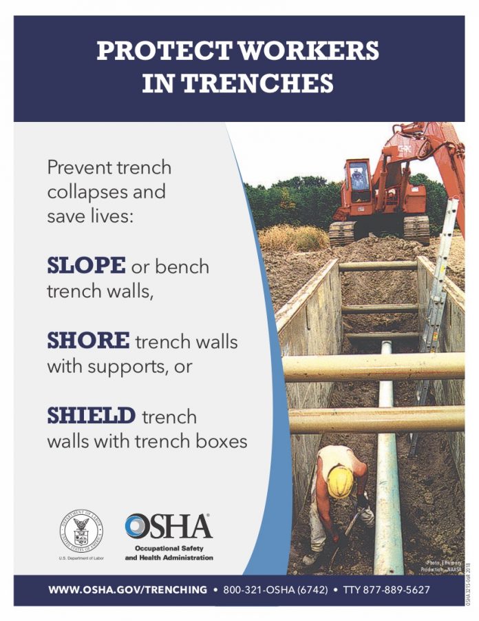 osha trenching poster