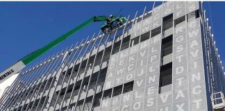 facade on the Collins Park Garage