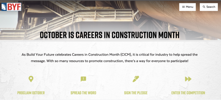 Careers in Construction Month to return in October