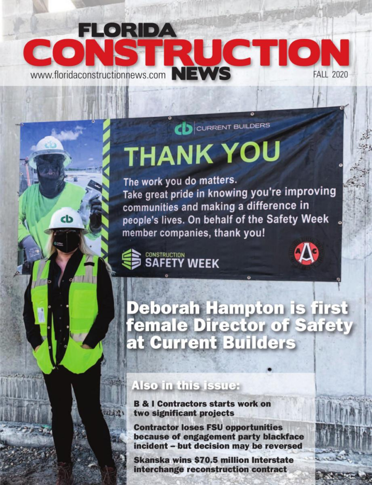 Latest (Fall 2020) Florida Construction News magazine issue published