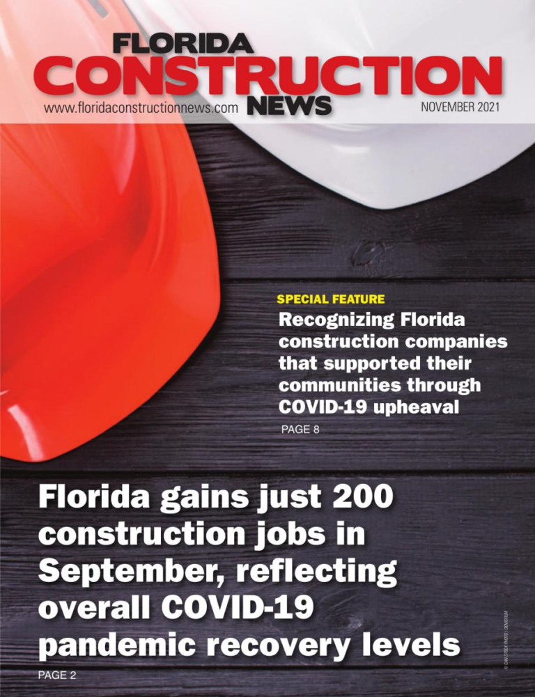 Latest (Nov. 2021) Florida Construction News magazine issue published