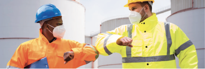 construction covid stock image can stock covid