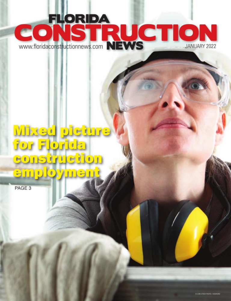 Latest (Jan. 2022) Florida Construction News magazine issue published