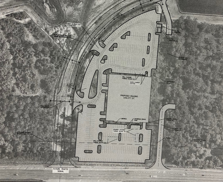 6.32 acre EV (Tesla?) sales center proposed for Jacksonville site