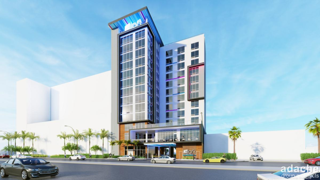 Aloft hotel rendering verdex