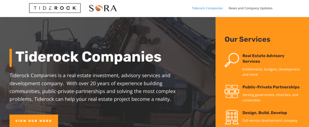 tiderock webpage