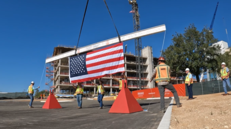 Orlando Health celebrates topping out of new patient tower
