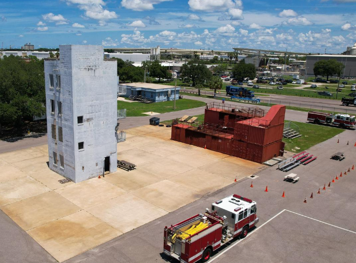 New simulator under construction at Tampa Fire Training Grounds
