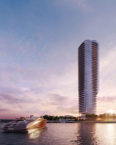OKO Group and Cain International’s newest Miami development topped off construction at 47 stories