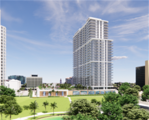 Gotham greaks Ground on 400-unit The Bluffs Apartments adjacent to Clearwater’s Coachman Park