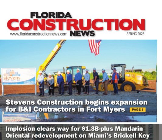 Latest (Spring 2026) Florida Construction News magazine issue published Florida Construction News cover spring 2026