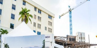 Beam signing ceremony marks major milestone for NCH’s heart and stroke critical care center in Naples
