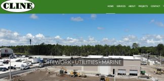 cline construction webpage